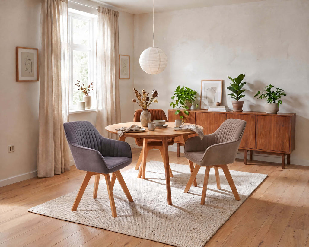 Stuhl No.2 Drehbar Vintage-Grau