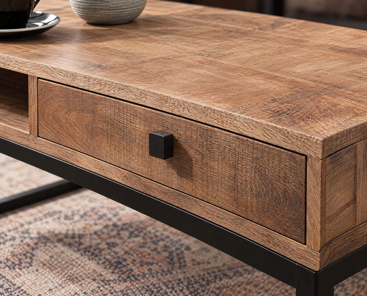 Couchtisch INDUSTRIAL mit Schublade