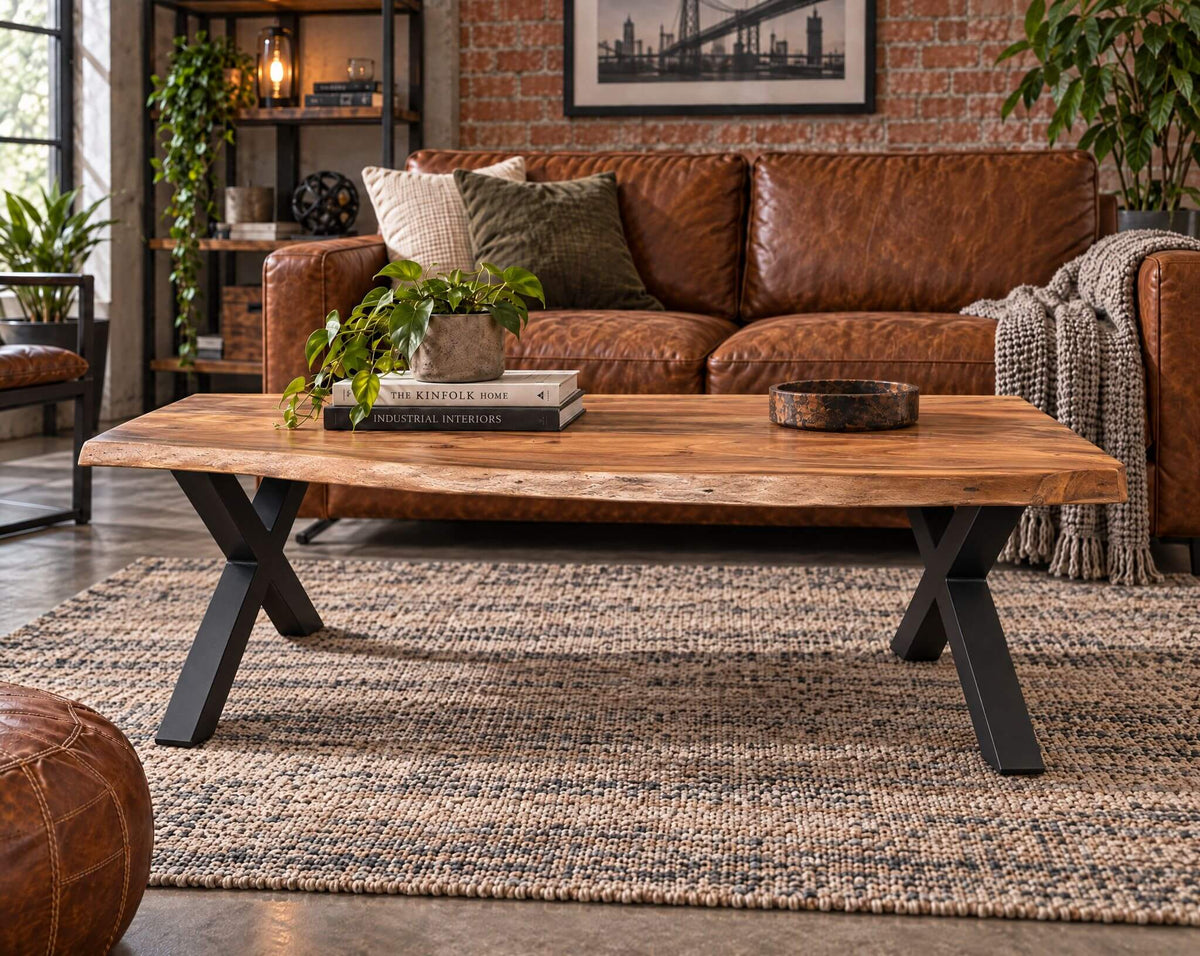 Couchtisch BAUMKANTE Industrial