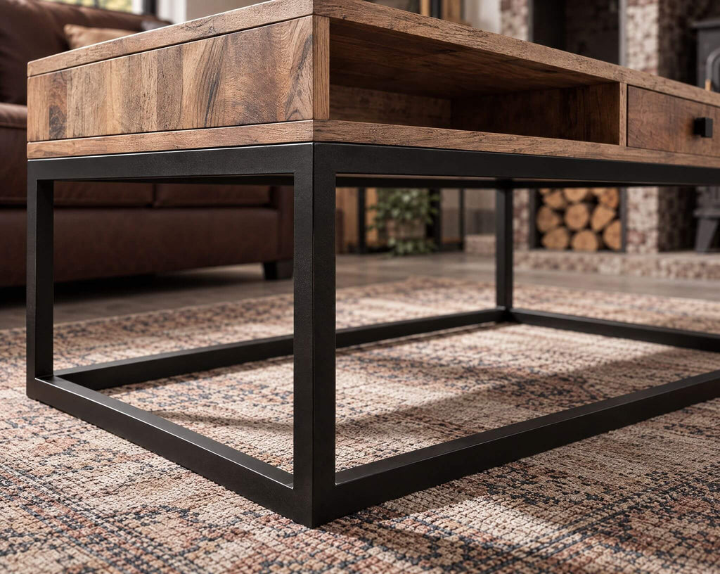 Couchtisch INDUSTRIAL mit Schublade