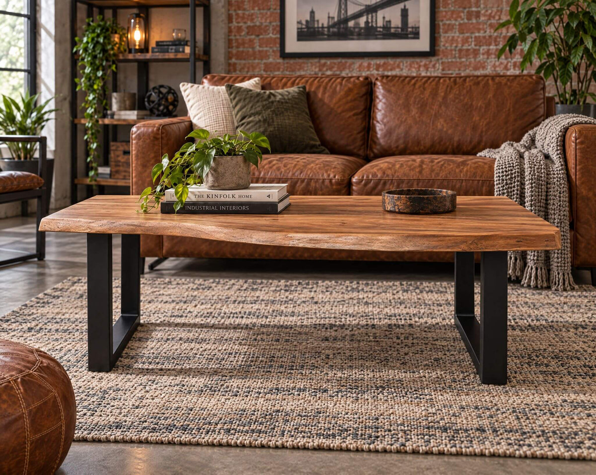 Couchtisch BAUMKANTE Industrial