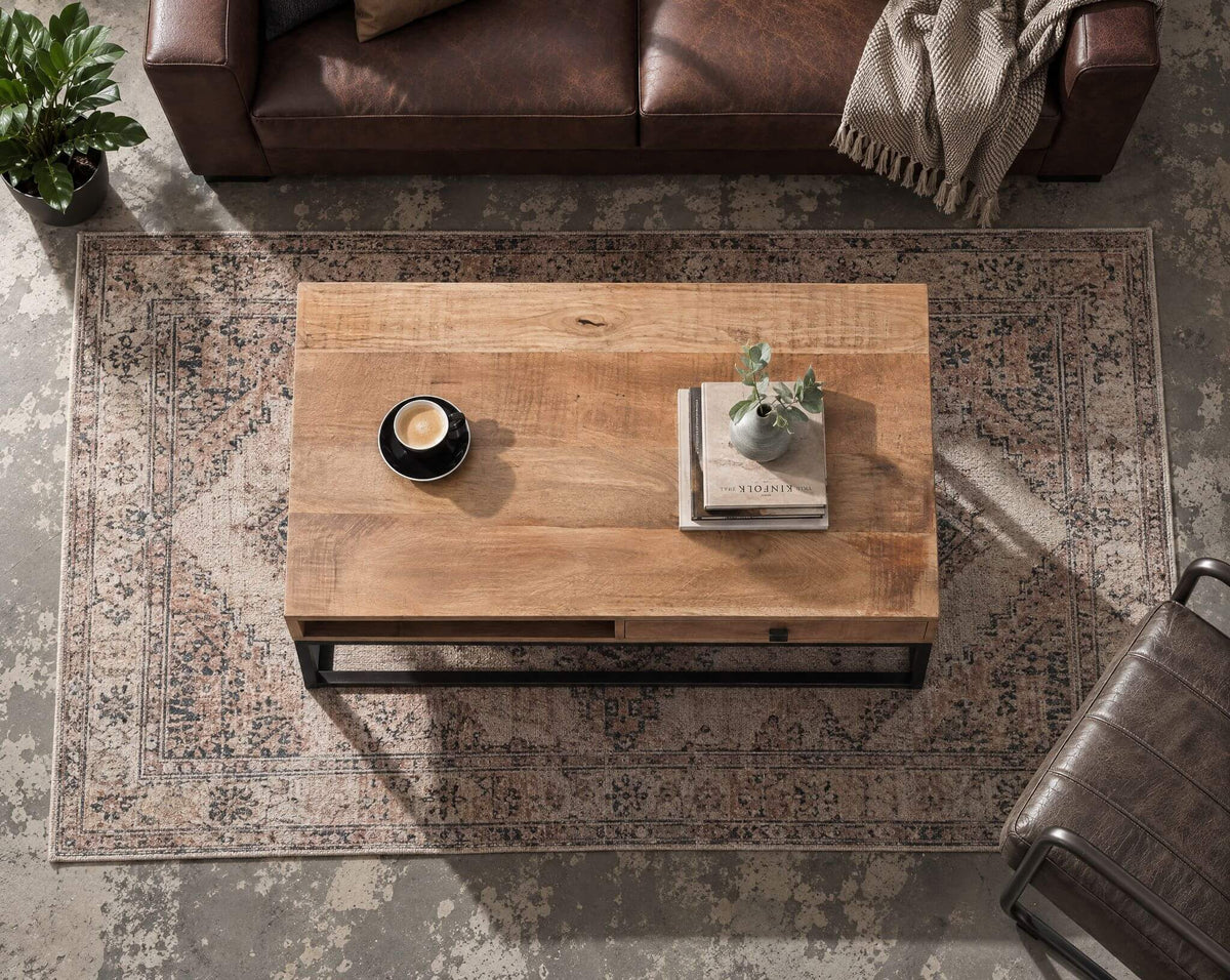 Couchtisch INDUSTRIAL mit Schublade