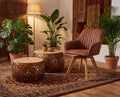 Couchtisch 2er Set MANGOSTONE Kupfer